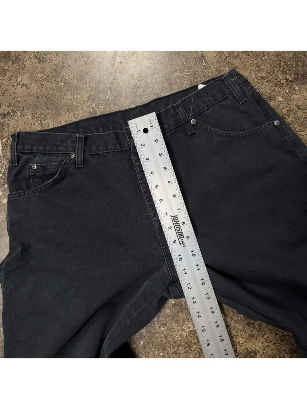 Vintage Dickies Black Work Pants 36x32 Carpenter Utility Workwear